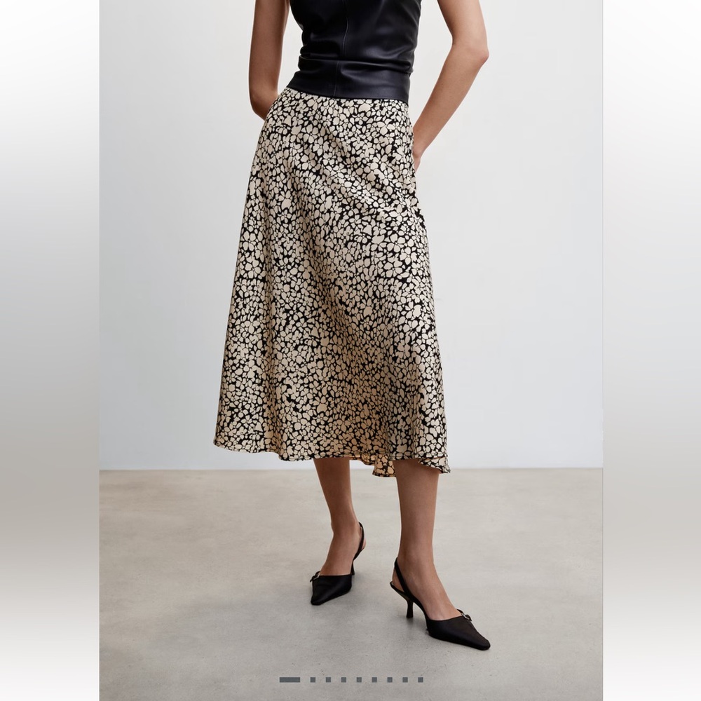 Mango floral Midi Skirt